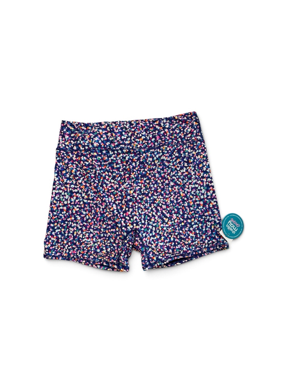 NWT Sheila May Swim Shorties in Midnight Confetti
